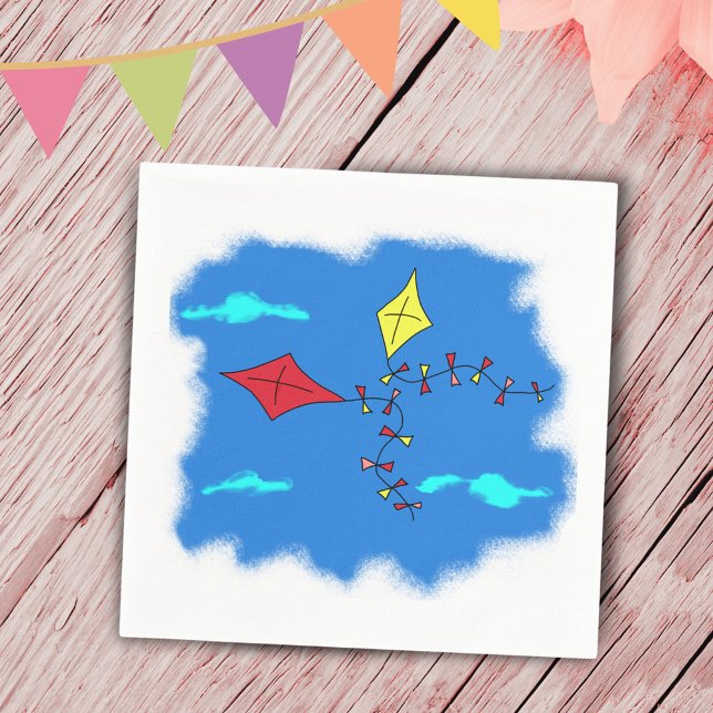 Guardanapo De Papel Papagaios no céu azul (Criador carregado)