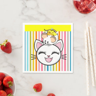 Guardanapo De Papel Papagaios, Queijo de Rato de Gato