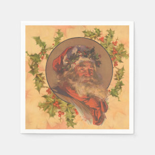 Guardanapo De Papel Papai Noel Antigo Vitoriano Leyendecker