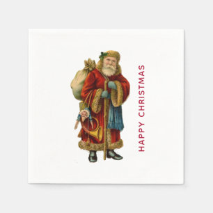 Guardanapo De Papel Papai Noel do Mundo Antigo Natais vintages
