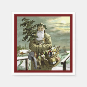 Guardanapo De Papel Papai noel do sueco de julho do deus
