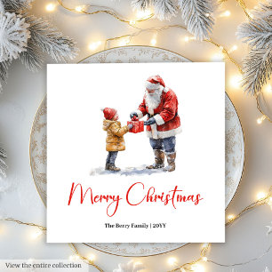 Guardanapo De Papel Papai Noel Encantador Jantar Festivo Tradicional