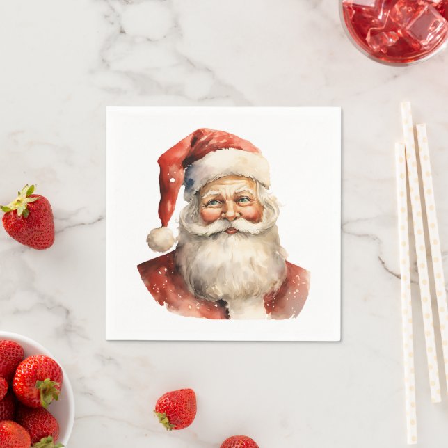 Guardanapo De Papel Papai Noel Natal Retrô (Insitu)