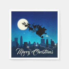 Guardanapo De Papel Papai Noel Sleigh Natal