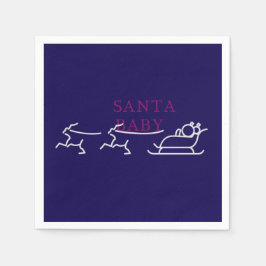 Guardanapo De Papel Papais noeis Bebê: Festivo e Feriado Feliz"
