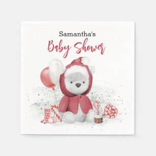 Guardanapo De Papel Papais noeis Bebê Polar Bebê Bebê Bebê Urso de Ted