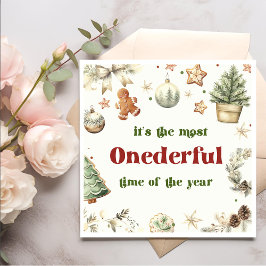 Guardanapo De Papel Papais noeis Cookies Festa de Natal