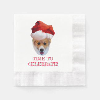 Guardanapo De Papel Papais noeis Corgi Napkins