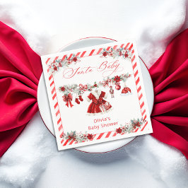 Guardanapo De Papel Papais noeis de Aquarela Chá de fraldas de Bebê