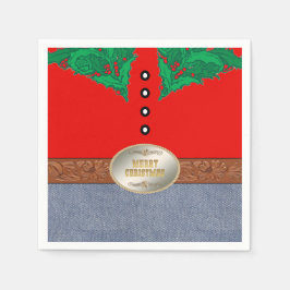 Guardanapo De Papel Papais noeis de cowboy ocidentais Belet Jeans de c