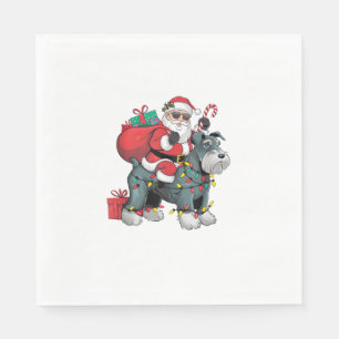 Guardanapo De Papel Papais noeis De Iluminação Do Xmas Que Andam Pelo