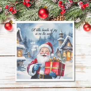 Guardanapo De Papel Papais noeis de Natal da Wonderland Winter Chá de