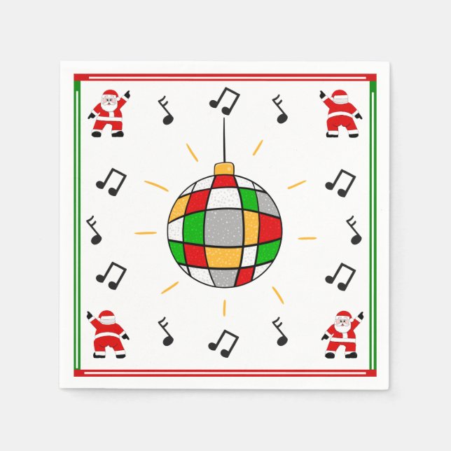 Guardanapo De Papel Papais noeis Disco (Frente)