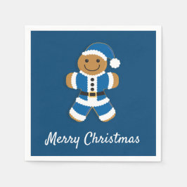 Guardanapo De Papel Papais noeis Gingercake Man Blue | Papel Napkin