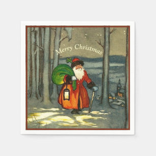 Guardanapo De Papel Papais noeis natais vintages