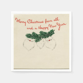 Guardanapo De Papel Papais noeis Prendedores Carretéis Papel Nápoles