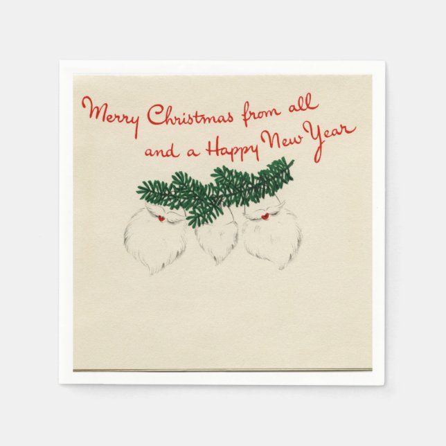 Guardanapo De Papel Papais noeis Prendedores Carretéis Papel Nápoles (Frente)