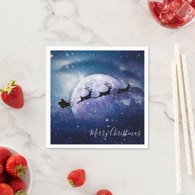Guardanapo De Papel Papais noeis Sleigh | Fantasy Galaxy Night Sky (Insitu)