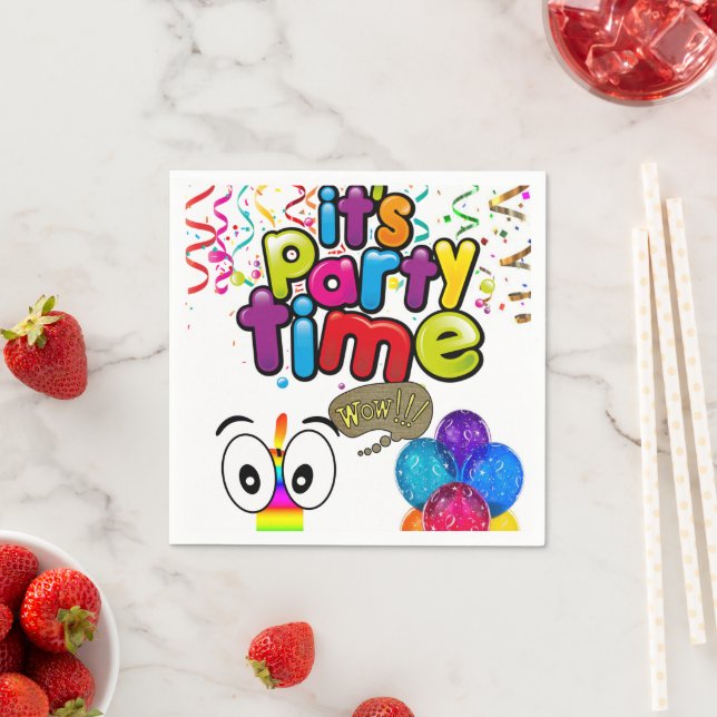 Guardanapo De Papel Papanicolau, é festa, feliz aniversário (Insitu)