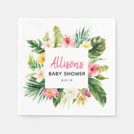 Guardanapo De Papel Papéis de Chá de fraldas Tropicais de Festa de Ver