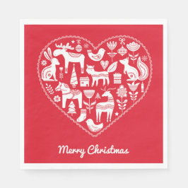 Guardanapo De Papel Papéis de Natal escandinavos Napkins