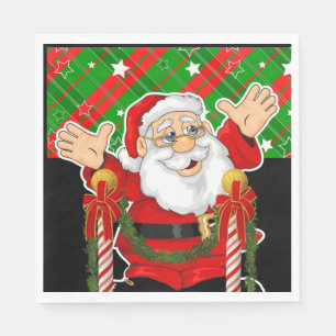Guardanapo De Papel Papéis de Natal Napkins, Papais noeis de Natal Fel
