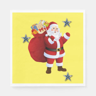 Guardanapo De Papel Papéis de Natal Napkins, Papais noeis de Natal Fel