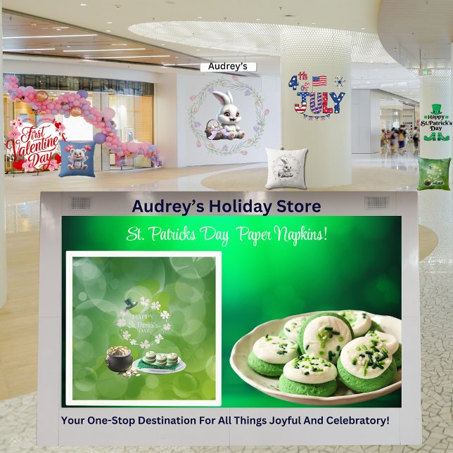 Guardanapo De Papel Papéis de Partido Dia de São Patrício Napkins (Criador carregado)