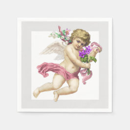 Guardanapo De Papel Papel Anjo de Tcherub, Cinza rosa