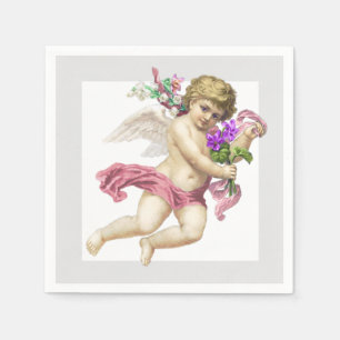 Guardanapo De Papel Papel Anjo de Tcherub, Cinza rosa