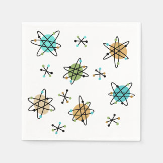 Guardanapo De Papel Papel atômico do século médio Napkins