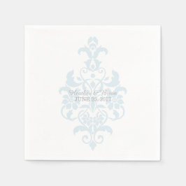 Guardanapo De Papel Papel Azul Sutil Damask Napkins