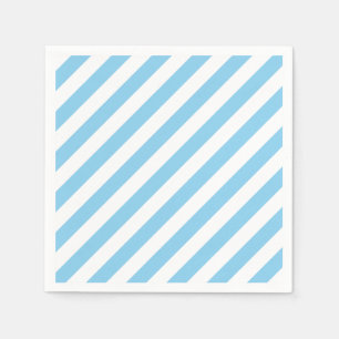 Guardanapo De Papel Papel Blanco-Bebê e Largas Diagonais Branco