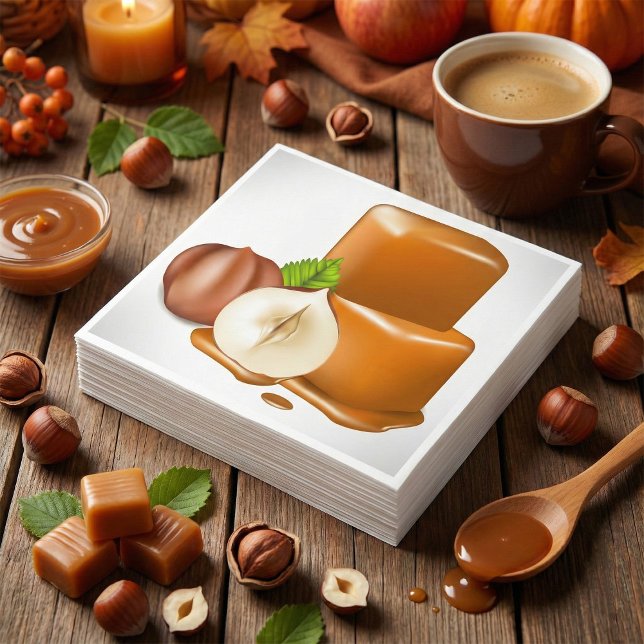 Guardanapo De Papel Papel Caramel Cubes Napkins (Criador carregado)