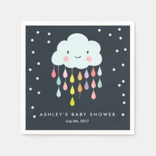 Guardanapo De Papel Papel Cloud Napkin Bebê borrifador Chá Raindrops