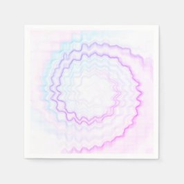 Guardanapo De Papel Papel colorido de retro funky colorido gravado com