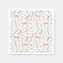 Papel com Laços Rosa