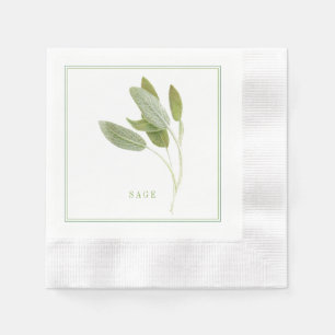 Guardanapo De Papel Papel coquetel cunhado FRESG SAGE Napkins