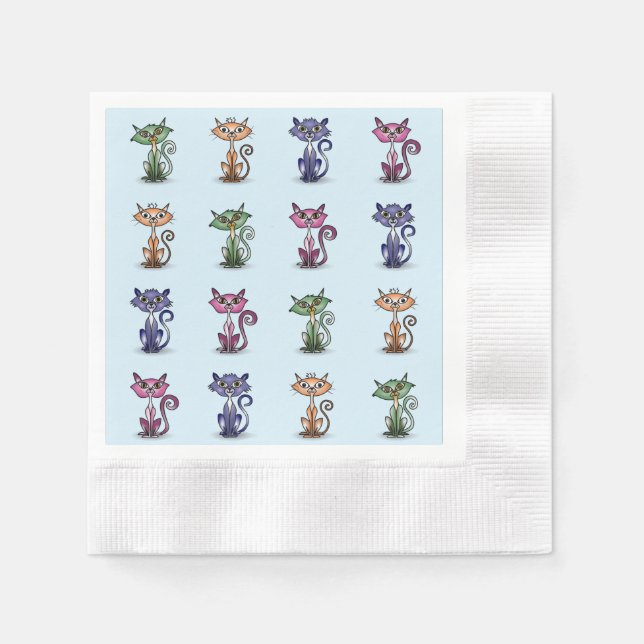 Guardanapo De Papel Papel Coquetel Engraçado Napkin (Frente)