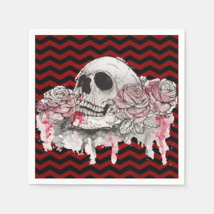 Guardanapo De Papel Papel coquetel Rosa Gothic Chevron re