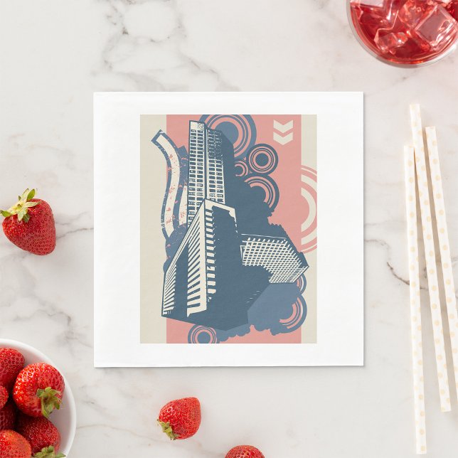 Guardanapo De Papel Papel de Abstrato da cidade Nápoles (Criador carregado)