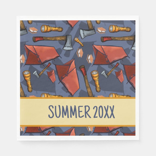 Guardanapo De Papel Papel de acampamento de tendas (Frente)