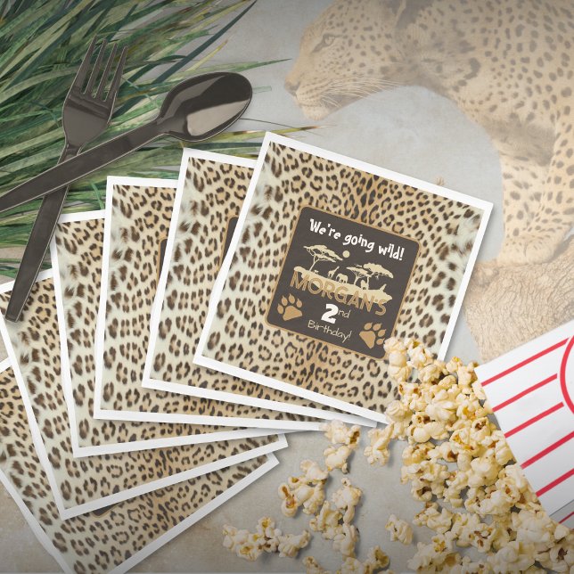 Guardanapo De Papel Papel de Aniversário do Leopardo para Impressão An (Criador carregado)