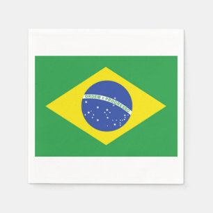 Guardanapo De Papel Papel de Bandeira Brasileiro Napkins