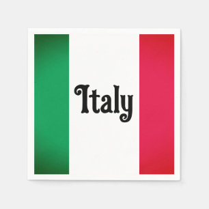 Guardanapo De Papel Papel de bandeira italiano Napkins