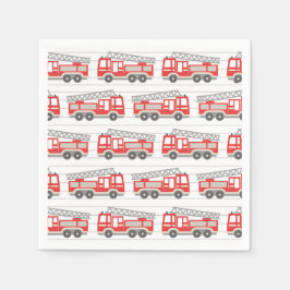 Guardanapo De Papel Papel de Bombeiro de Caminhão de Bombeiros