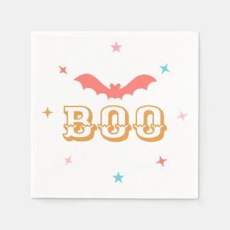 Guardanapo De Papel Papel de Boo de Halloween Rosa Napkin