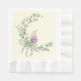 Guardanapo De Papel Papel de Borboleta de Primavera