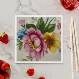 Guardanapo De Papel Papel de Buquê Floral para Taa Cup Napkin