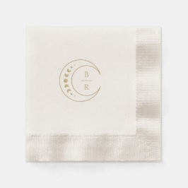 Guardanapo De Papel Papel de Casamento Celestial Monograma Napkin